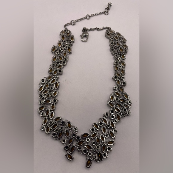 Rare Couture ST JOHN Signed Crystal Collar Necklace Stunning Statement Runway - Picture 5 of 13